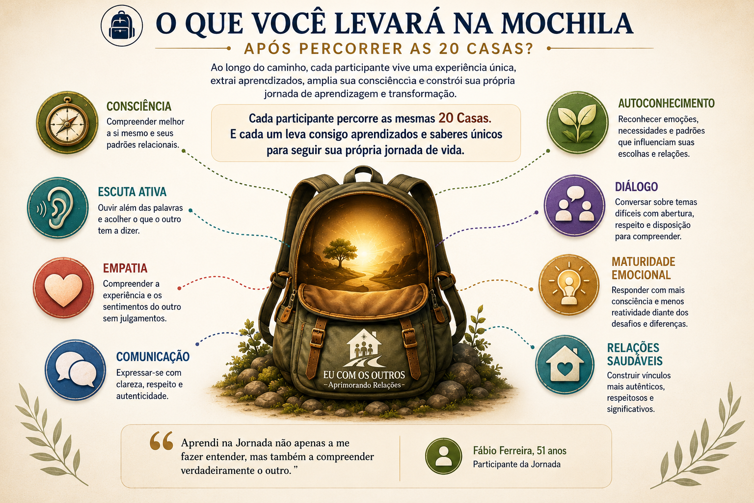 O que você levará na mochila